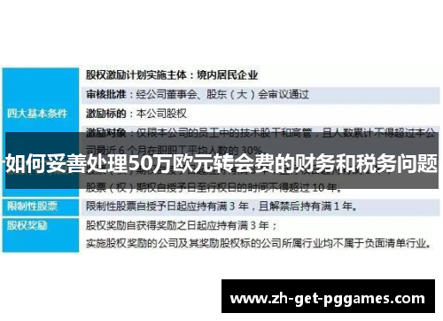 如何妥善处理50万欧元转会费的财务和税务问题